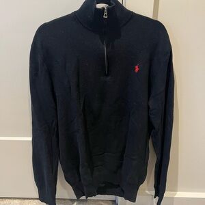 Polo by Ralph Lauren Black Zip Up Sweater